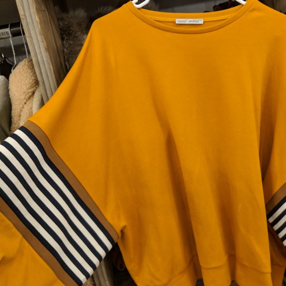Oversized ZARA Woman Basic fashion sweatshirt
